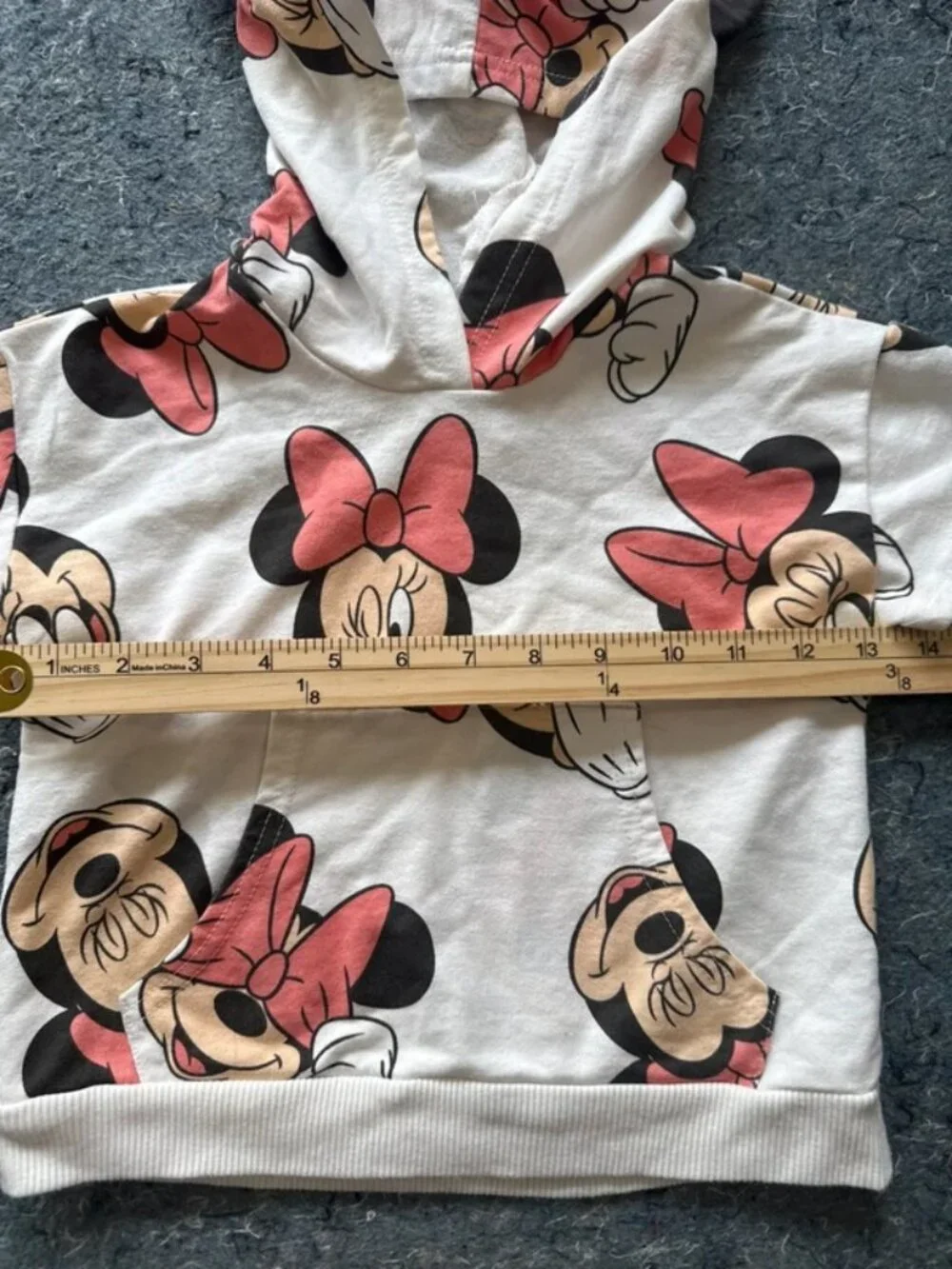 Disney Minnie Mouse Girls Hoodie – Size 4